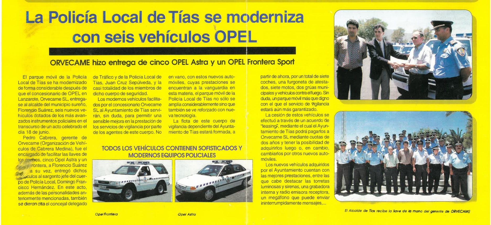Entrega de varios Opel